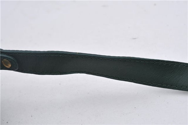 Authentic GUCCI Vintage Shoulder Cross Body Bag Purse Leather Green 9120D