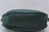 Authentic GUCCI Vintage Shoulder Cross Body Bag Purse Leather Green 9120D