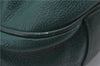 Authentic GUCCI Vintage Shoulder Cross Body Bag Purse Leather Green 9120D