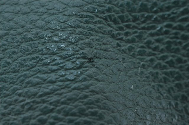 Authentic GUCCI Vintage Shoulder Cross Body Bag Purse Leather Green 9120D