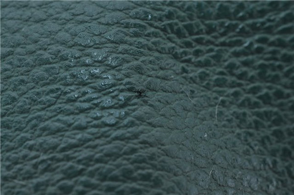 Authentic GUCCI Vintage Shoulder Cross Body Bag Purse Leather Green 9120D