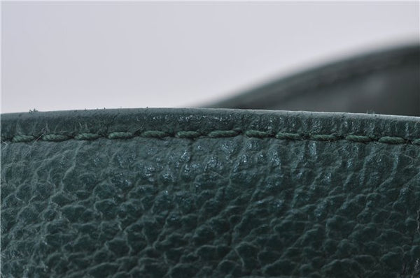 Authentic GUCCI Vintage Shoulder Cross Body Bag Purse Leather Green 9120D