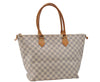 Authentic Louis Vuitton Damier Azur Saleya MM Shoulder Tote Bag N51185 LV 9122D