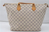 Authentic Louis Vuitton Damier Azur Saleya MM Shoulder Tote Bag N51185 LV 9122D