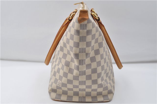 Authentic Louis Vuitton Damier Azur Saleya MM Shoulder Tote Bag N51185 LV 9122D
