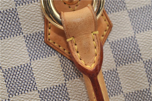 Authentic Louis Vuitton Damier Azur Saleya MM Shoulder Tote Bag N51185 LV 9122D