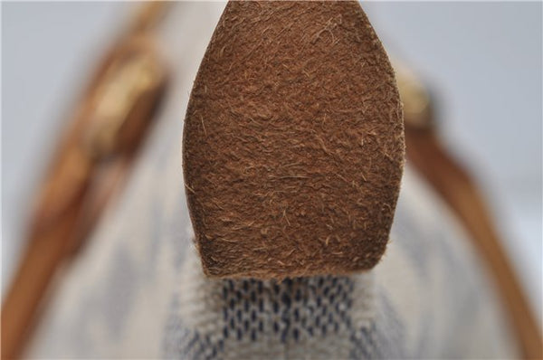 Authentic Louis Vuitton Damier Azur Saleya MM Shoulder Tote Bag N51185 LV 9122D