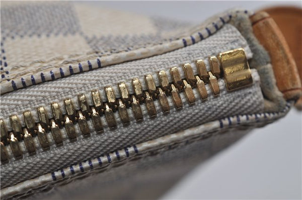 Authentic Louis Vuitton Damier Azur Saleya MM Shoulder Tote Bag N51185 LV 9122D