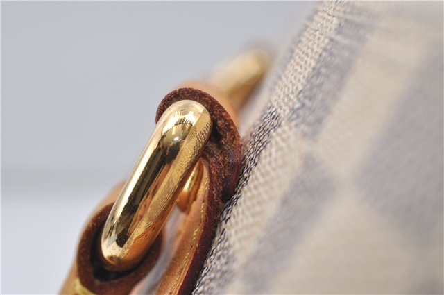 Authentic Louis Vuitton Damier Azur Saleya MM Shoulder Tote Bag N51185 LV 9122D