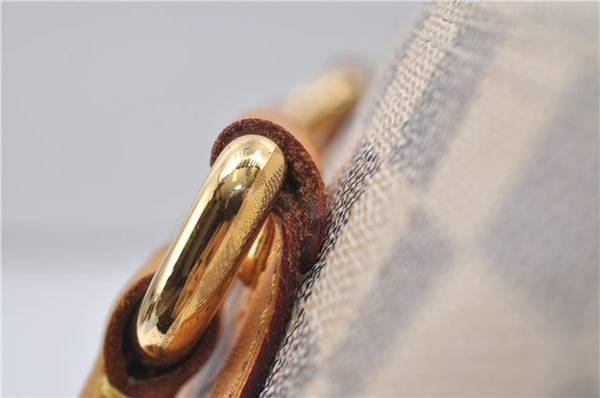 Authentic Louis Vuitton Damier Azur Saleya MM Shoulder Tote Bag N51185 LV 9122D