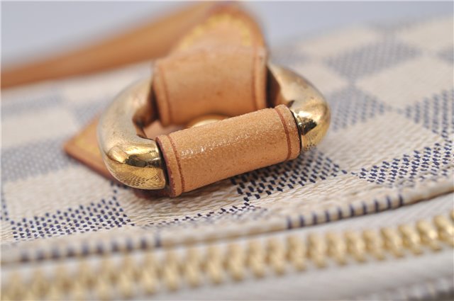 Authentic Louis Vuitton Damier Azur Saleya MM Shoulder Tote Bag N51185 LV 9122D