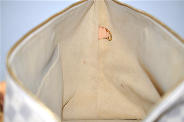 Authentic Louis Vuitton Damier Azur Saleya MM Shoulder Tote Bag N51185 LV 9122D