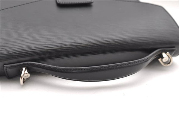 Authentic Louis Vuitton Epi Monceau 2Way Shoulder Hand Bag Black M52792 LV 9123D