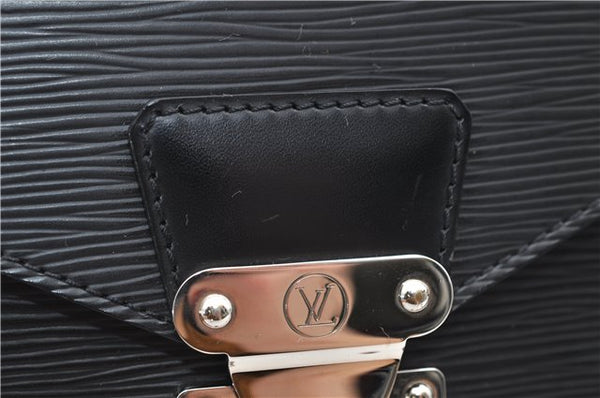 Authentic Louis Vuitton Epi Monceau 2Way Shoulder Hand Bag Black M52792 LV 9123D
