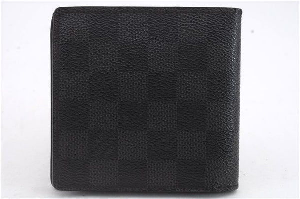 Auth Louis Vuitton Damier Graphite Portefeuille Marco N62664 Bifold Wallet 9124C