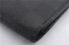 Auth Louis Vuitton Damier Graphite Portefeuille Marco N62664 Bifold Wallet 9124C