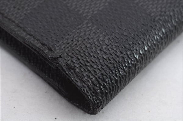 Auth Louis Vuitton Damier Graphite Portefeuille Marco N62664 Bifold Wallet 9124C