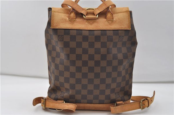 Authentic Louis Vuitton Damier Arlequin Backpack N99038 LV 9124D