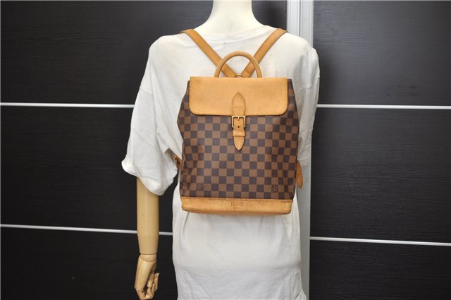 Authentic Louis Vuitton Damier Arlequin Backpack N99038 LV 9124D