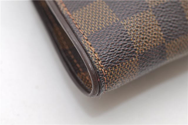 Authentic Louis Vuitton Damier Sophie 2Way Shoulder Hand Pouch N51135 LV 9125D