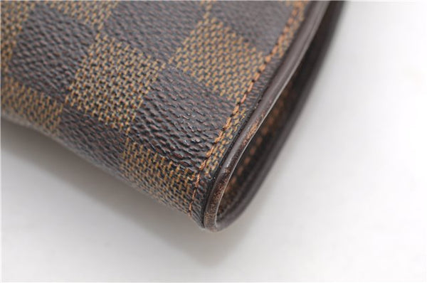 Authentic Louis Vuitton Damier Sophie 2Way Shoulder Hand Pouch N51135 LV 9125D