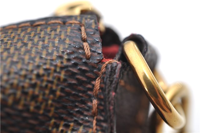 Authentic Louis Vuitton Damier Sophie 2Way Shoulder Hand Pouch N51135 LV 9125D