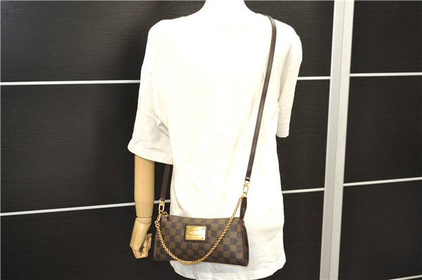 Authentic Louis Vuitton Damier Sophie 2Way Shoulder Hand Pouch N51135 LV 9125D