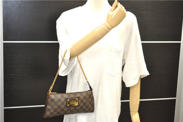 Authentic Louis Vuitton Damier Sophie 2Way Shoulder Hand Pouch N51135 LV 9125D