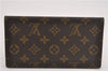 Authentic Louis Vuitton Monogram Porte Chequier Double M62223 Long Wallet 9125F