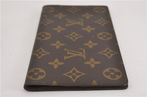 Authentic Louis Vuitton Monogram Porte Chequier Double M62223 Long Wallet 9125F