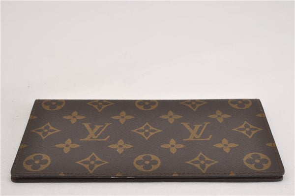 Authentic Louis Vuitton Monogram Porte Chequier Double M62223 Long Wallet 9125F