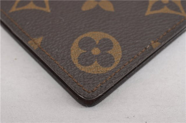 Authentic Louis Vuitton Monogram Porte Chequier Double M62223 Long Wallet 9125F