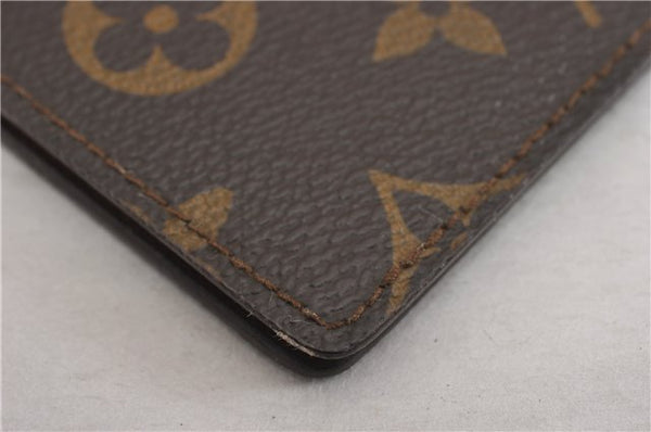 Authentic Louis Vuitton Monogram Porte Chequier Double M62223 Long Wallet 9125F