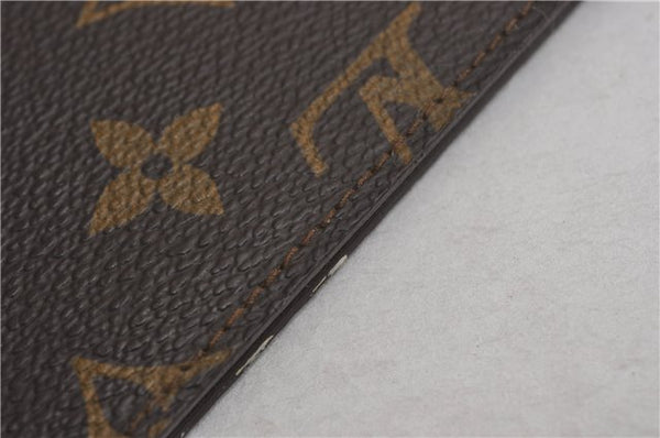 Authentic Louis Vuitton Monogram Porte Chequier Double M62223 Long Wallet 9125F