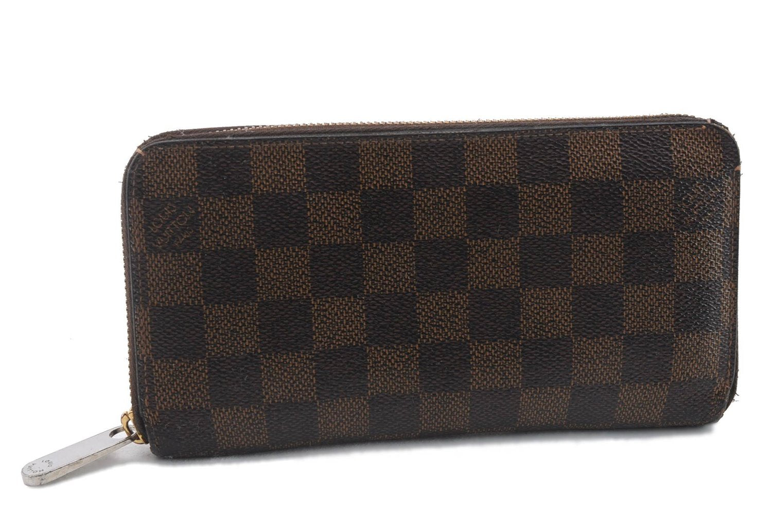 Authentic Louis Vuitton Damier Zippy Wallet Long Purse N60015 LV 9126C