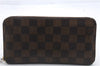 Authentic Louis Vuitton Damier Zippy Wallet Long Purse N60015 LV 9126C