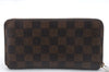 Authentic Louis Vuitton Damier Zippy Wallet Long Purse N60015 LV 9126C