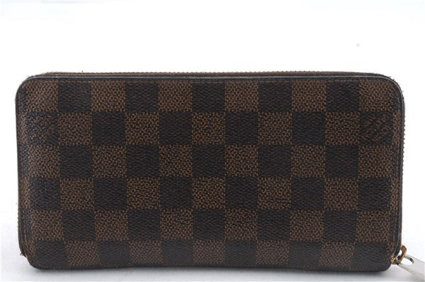 Authentic Louis Vuitton Damier Zippy Wallet Long Purse N60015 LV 9126C