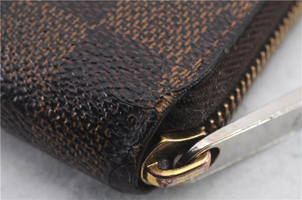 Authentic Louis Vuitton Damier Zippy Wallet Long Purse N60015 LV 9126C