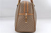 Authentic GUCCI Micro GG 2Way Shoulder Hand Bag Purse PVC Leather Brown 9126D