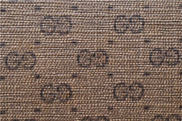 Authentic GUCCI Micro GG 2Way Shoulder Hand Bag Purse PVC Leather Brown 9126D