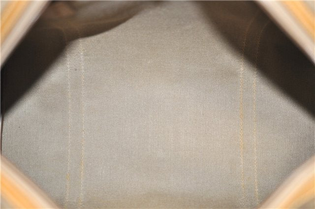 Authentic GUCCI Micro GG 2Way Shoulder Hand Bag Purse PVC Leather Brown 9126D