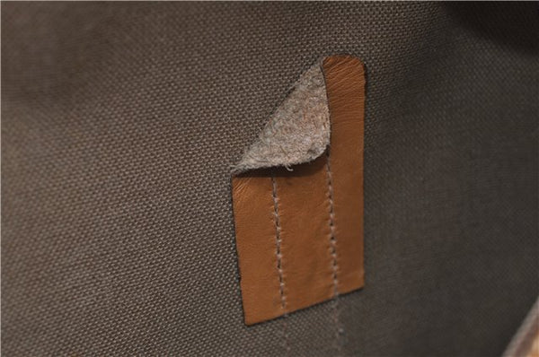 Authentic GUCCI Micro GG 2Way Shoulder Hand Bag Purse PVC Leather Brown 9126D