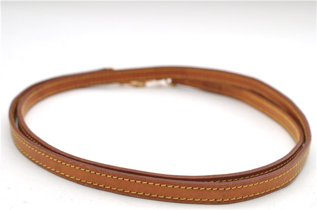 Authentic Louis Vuitton Leather Shoulder Strap Beige 47.2