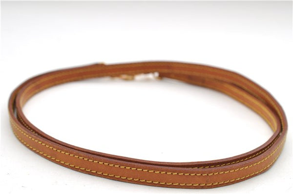 Authentic Louis Vuitton Leather Shoulder Strap Beige 47.2" LV 9129D