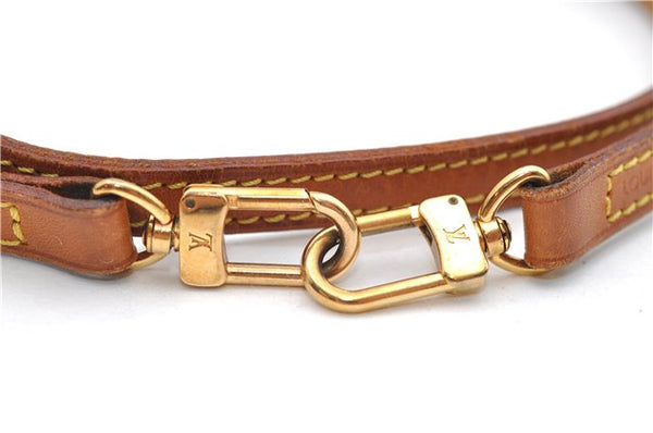 Authentic Louis Vuitton Leather Shoulder Strap Beige 47.2" LV 9129D