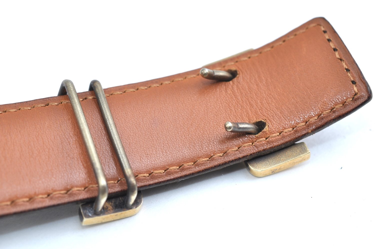 Authentic HERMES Vintage Leather Belt Size 90cm 35.4