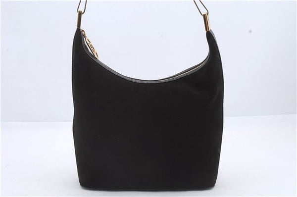 Authentic GUCCI Shoulder Hand Bag Purse Suede Leather 0013814 Brown 9131C