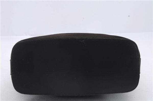 Authentic GUCCI Shoulder Hand Bag Purse Suede Leather 0013814 Brown 9131C