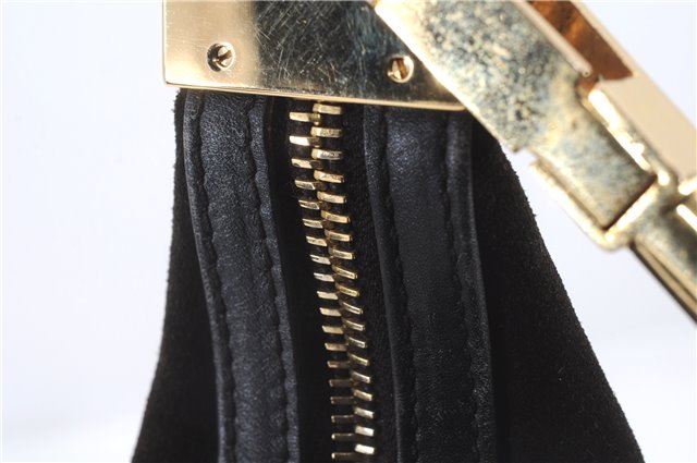 Authentic GUCCI Shoulder Hand Bag Purse Suede Leather 0013814 Brown 9131C